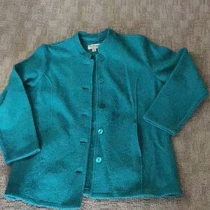 Norm Thompson teal Blazer size L/P